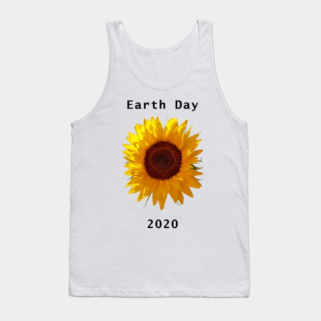 Sunflower for Earth Day Tank Top by ellenhenryart